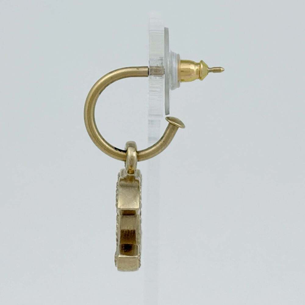 CHANEL Gold Logo Earrings - Picture 2 of 5